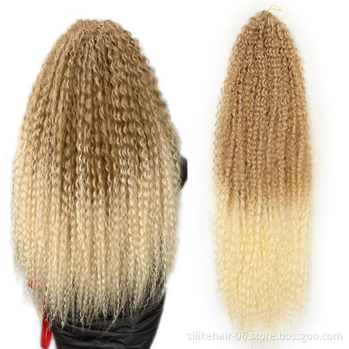 ombre Brazilian Braids Curly Crotchet HairSynthetic Soft Long Water Wave Crochet Hair Synthetic Brazilian Braids Hair Extension